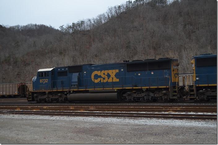 CSX ex-Conrail SD60I 8732. Shelby.
